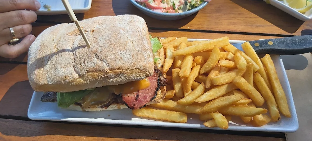 Left Bank Steak Sandwich & Chips, The Left Bank