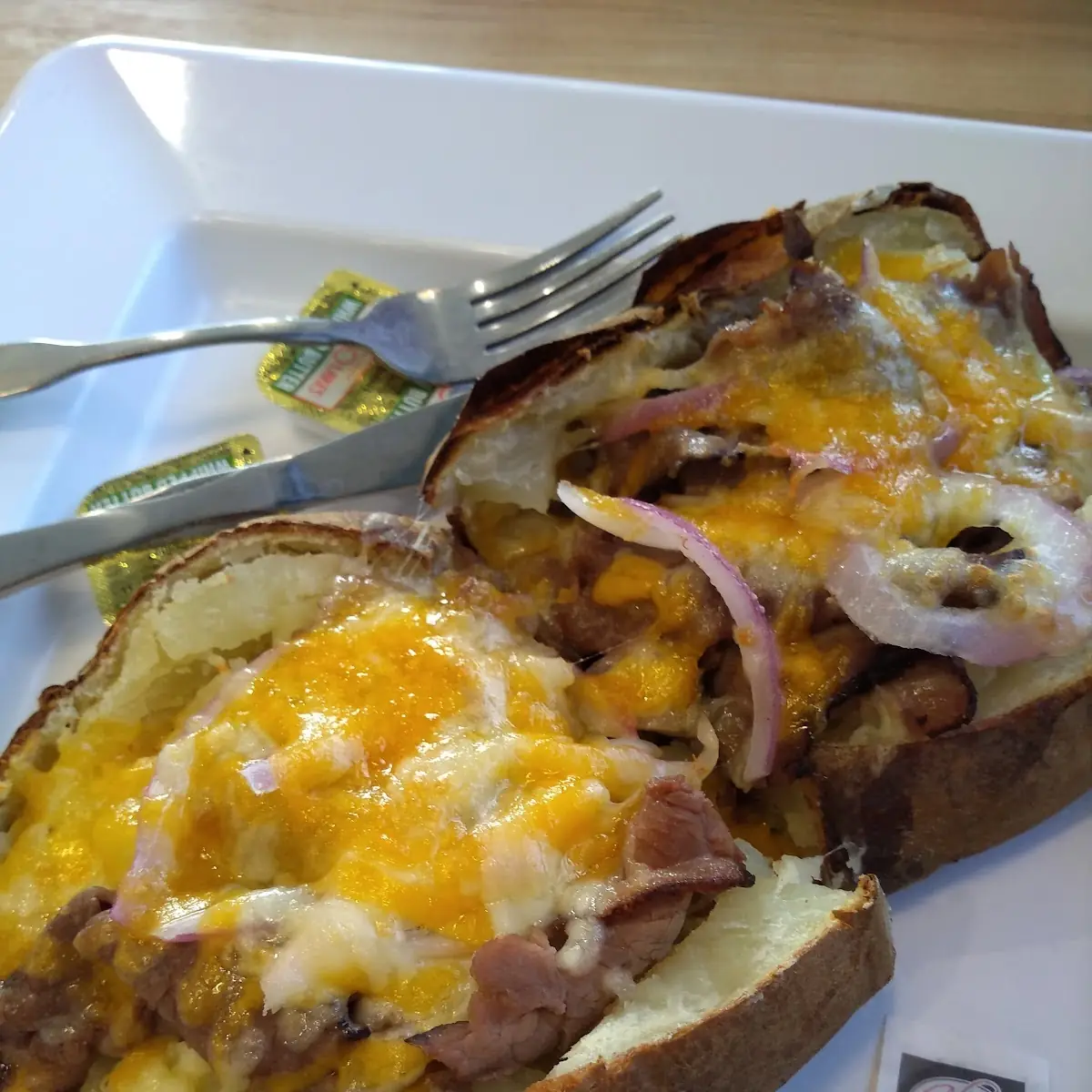 Black Angus Roast Beef and Cheddar Baked Potato