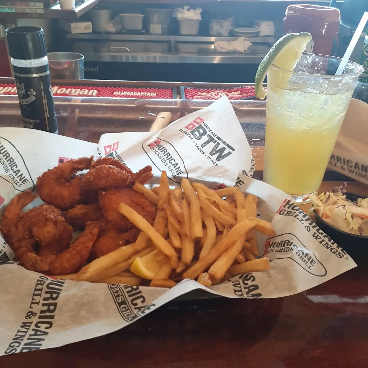 Fried Fish and Crispy Onion Rings