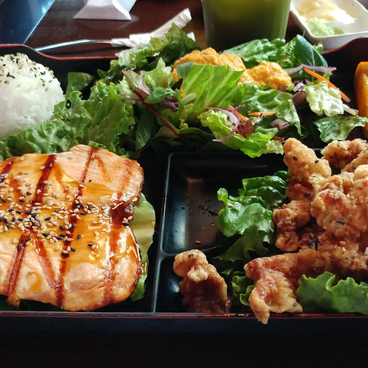 Bento Box Grilled Salmon