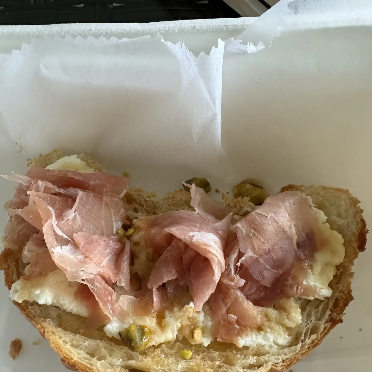 Hot Honey Prosciutto Ricotta Toast