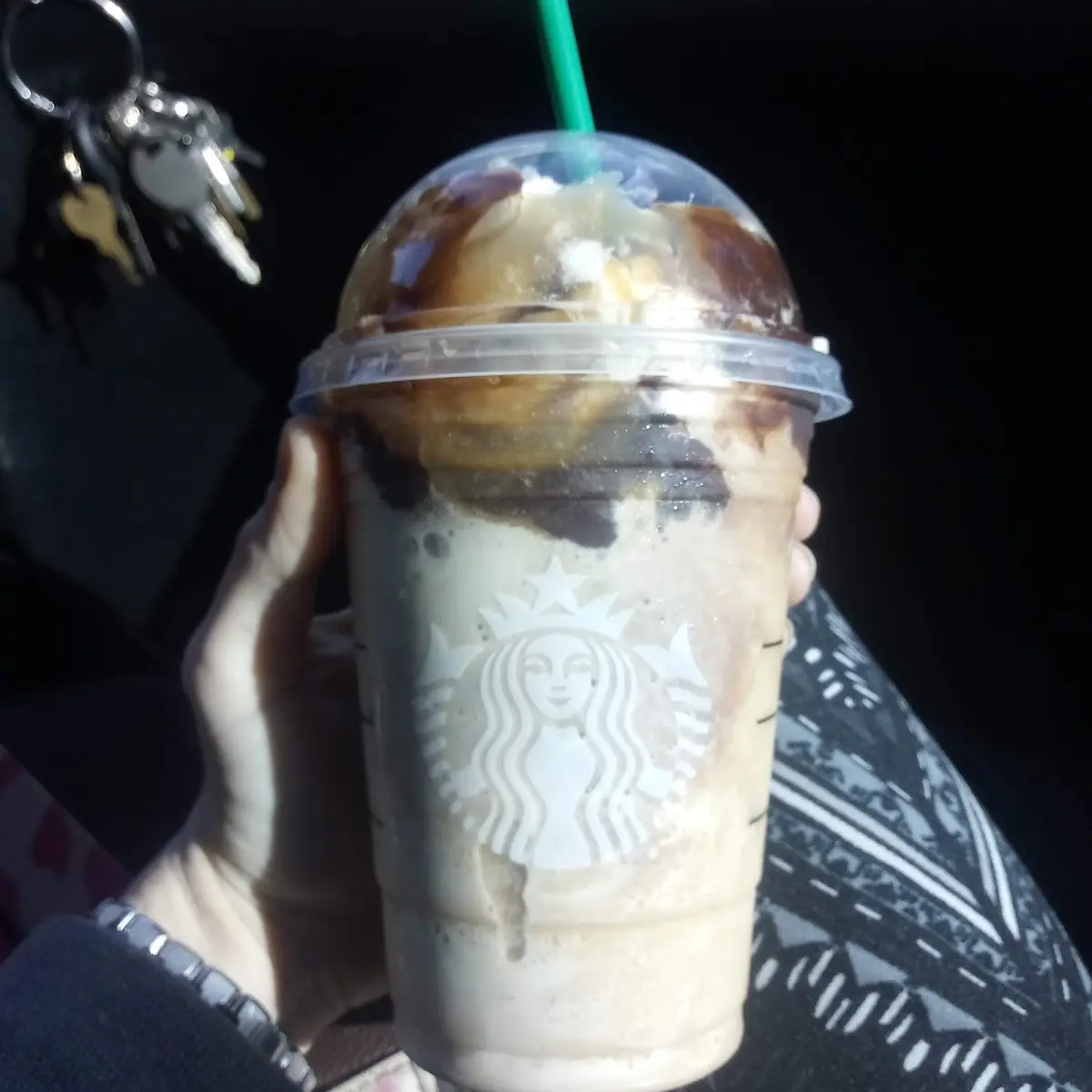 Caramel Frappe Extra Whipped Cream Add Chocolate Drizzle