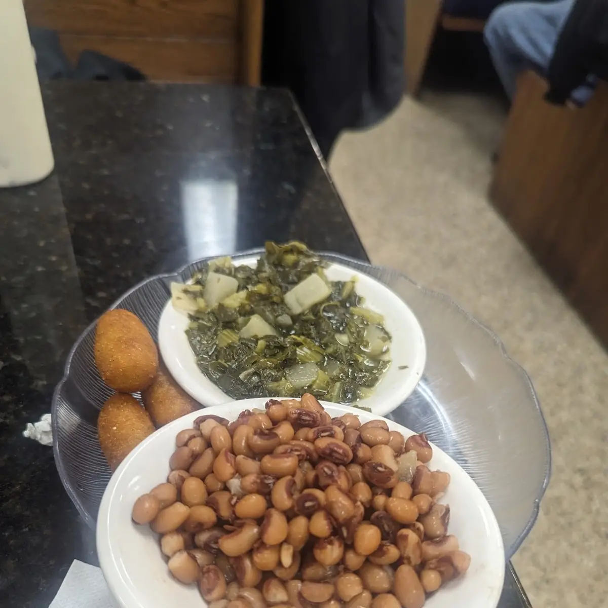 Black Eyed Peas and Collard Greens