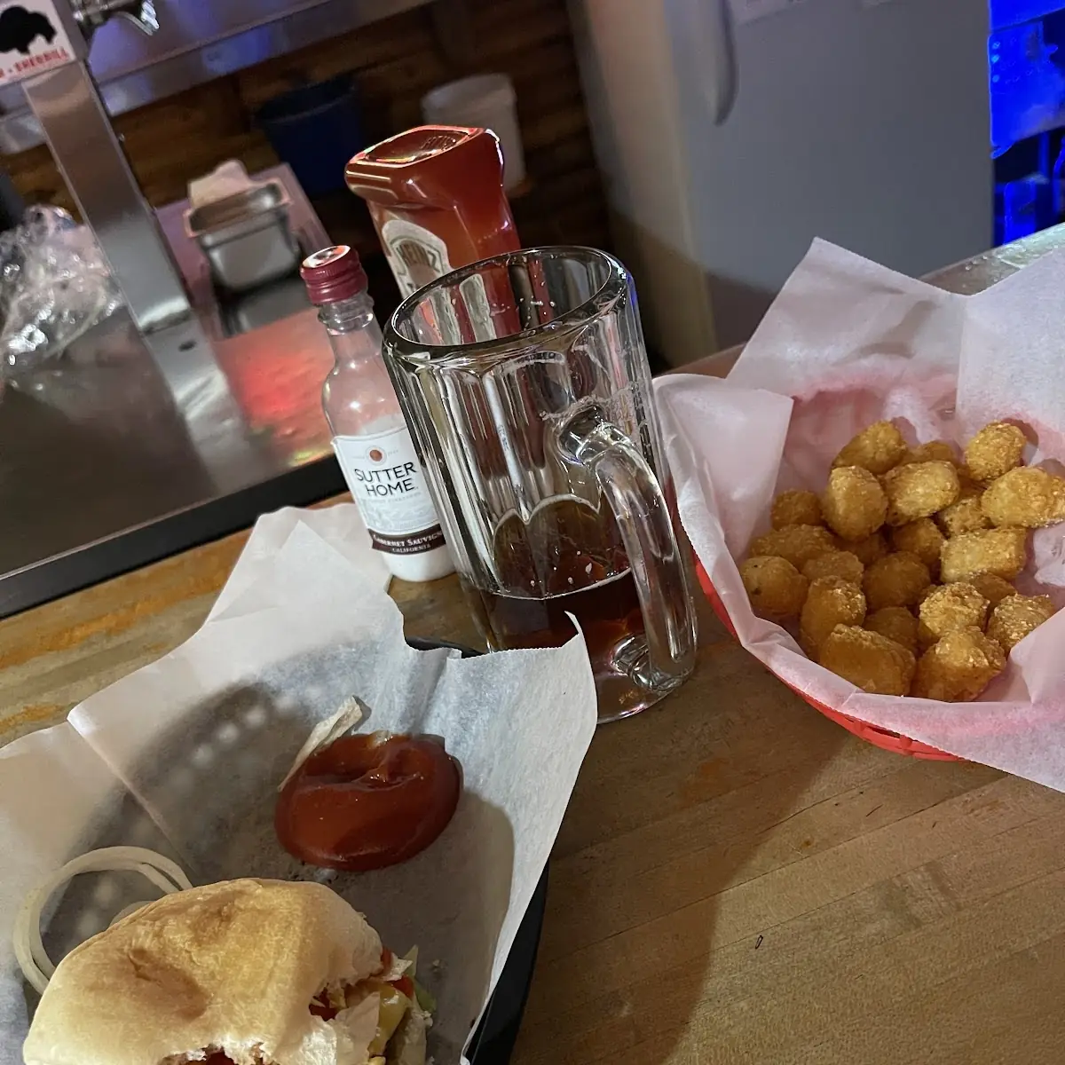 Bacon Cheeseburger and Tots