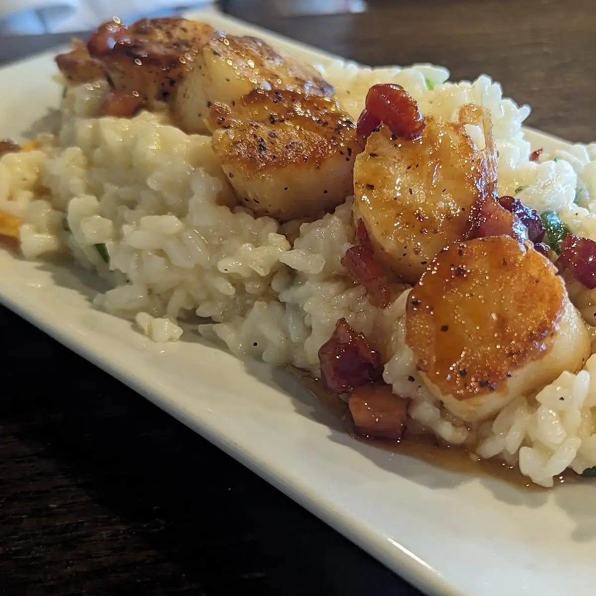Seared Scallops with Risotto