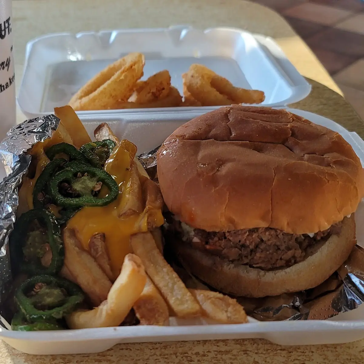 BBQ Sandwich with Jalapeño Cheese Fries