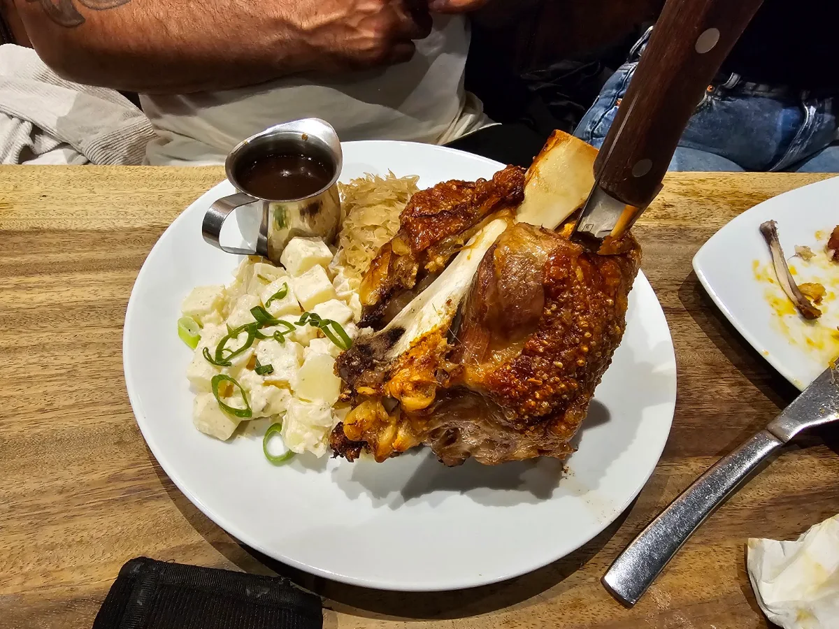 Bavarian Pork Knuckle, The Continental European Bar & Bistro