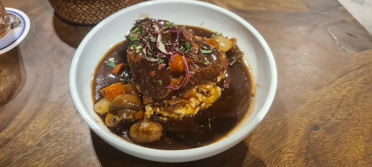 Braised Beef Cheek Bourguignon GF, The Continental European Bar & Bistro