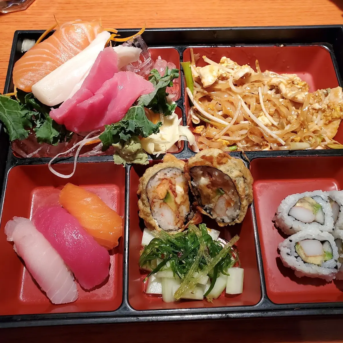 Sushi Sashimi Chicken Pad Thai