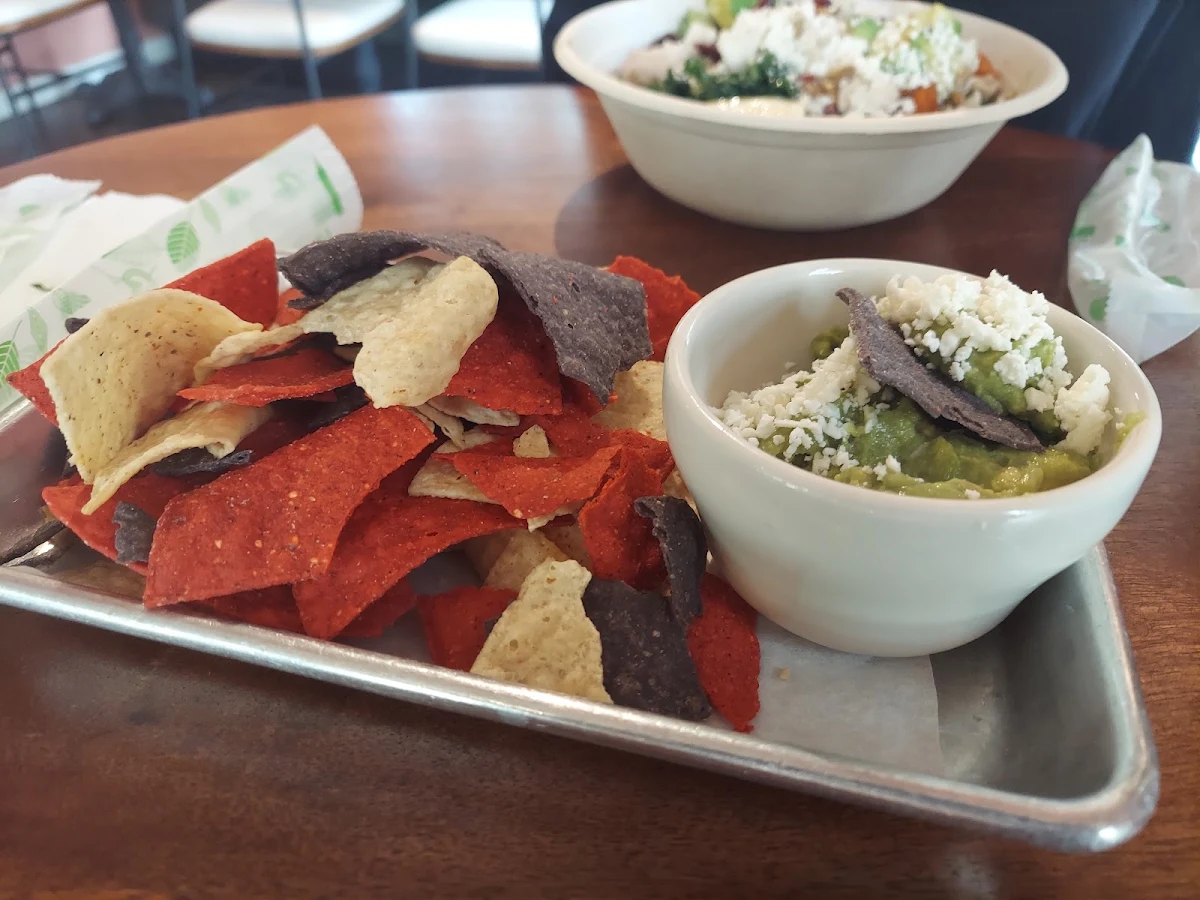 Guacamole & Chips with Queso Fresco