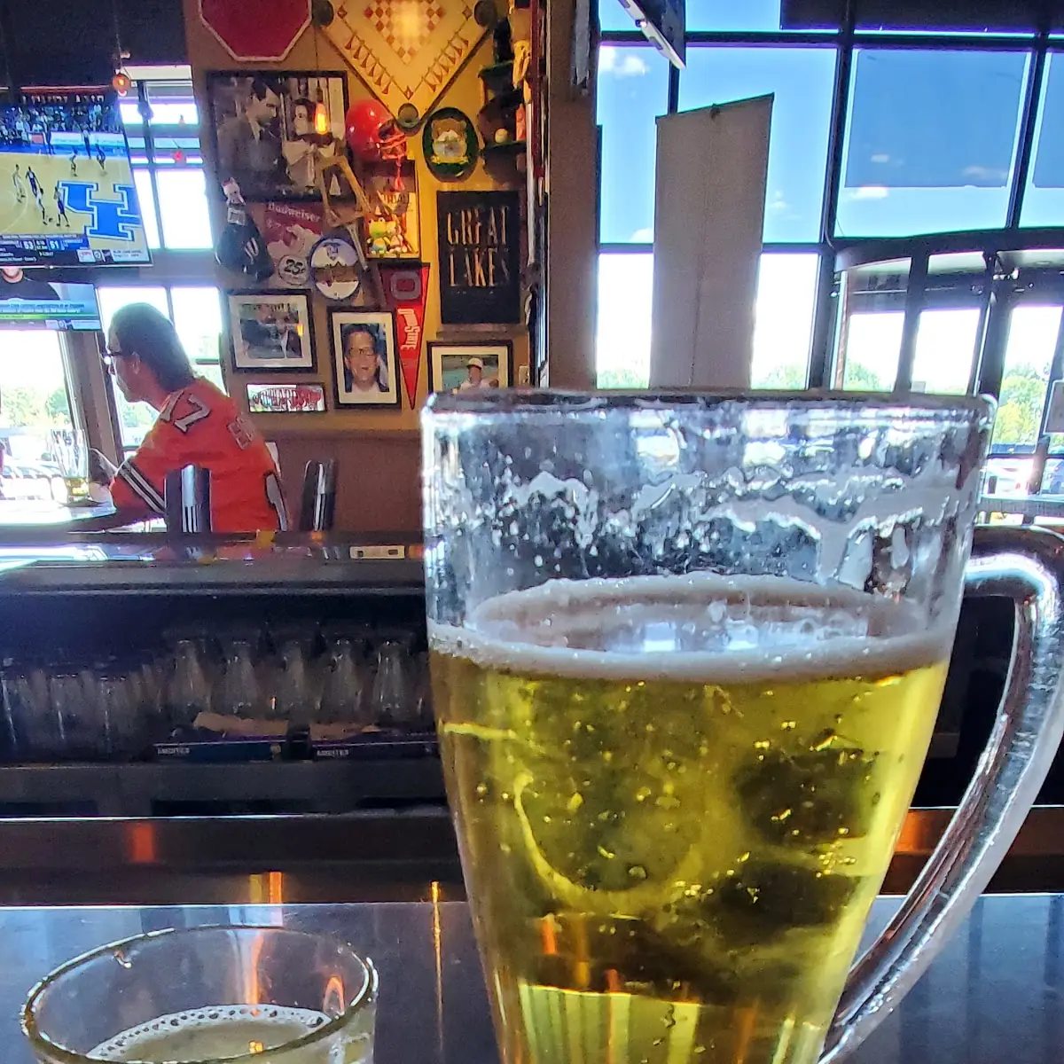 Jamison Green Tea and a Tall Bud Light
