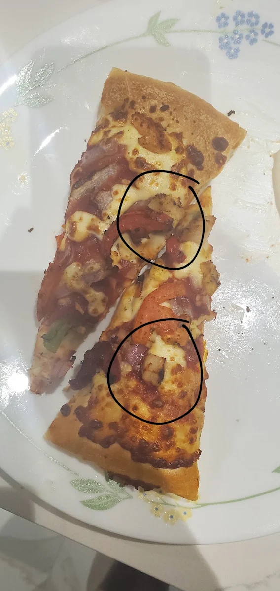 Chicken Alfredo Pizza Mozzarella, Pizza Hut