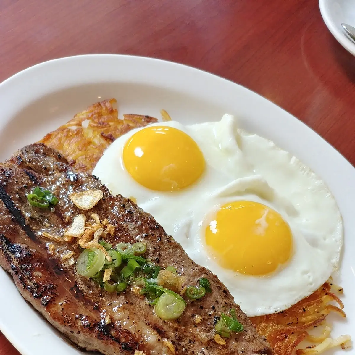 New York Steak 8oz & Two Eggs
