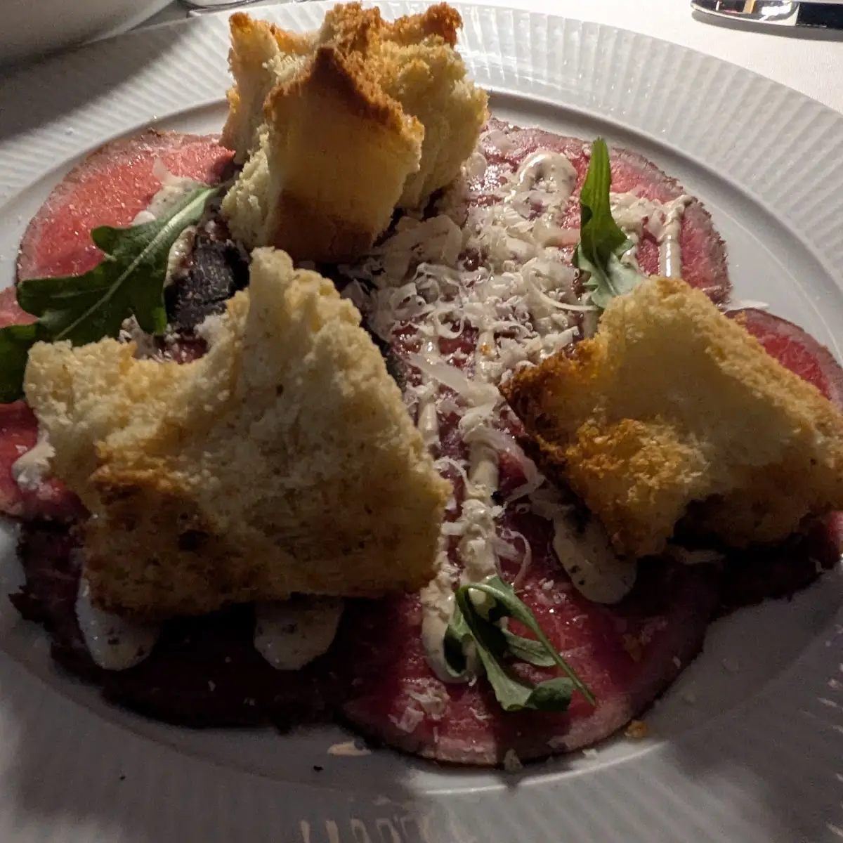 Beef Carpaccio, Black+Blue Toronto