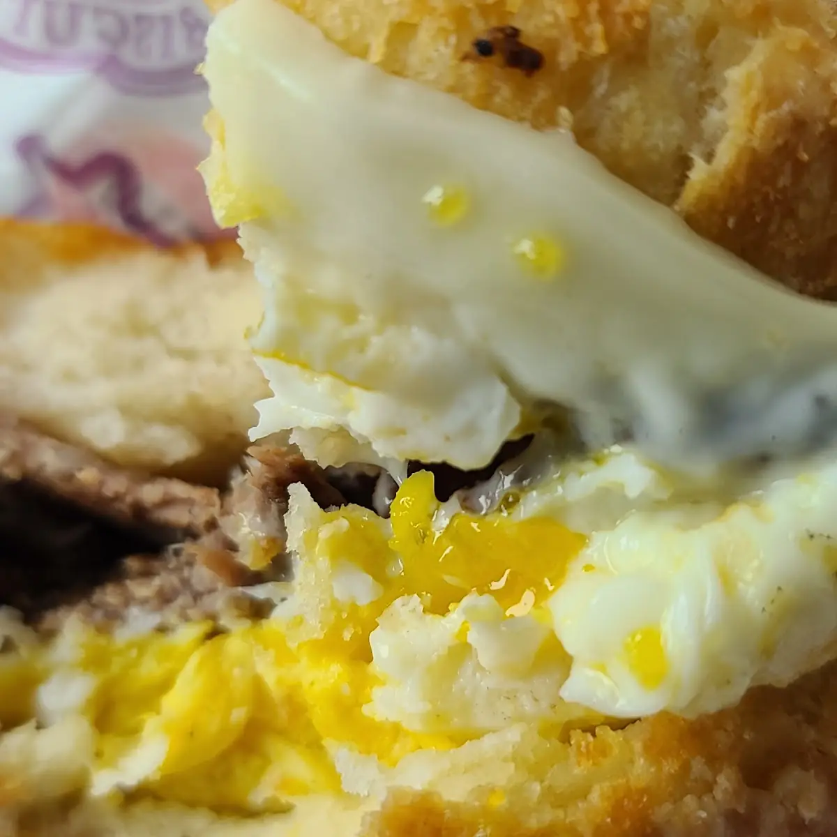 Chicken Egg and Cheese Biscuit