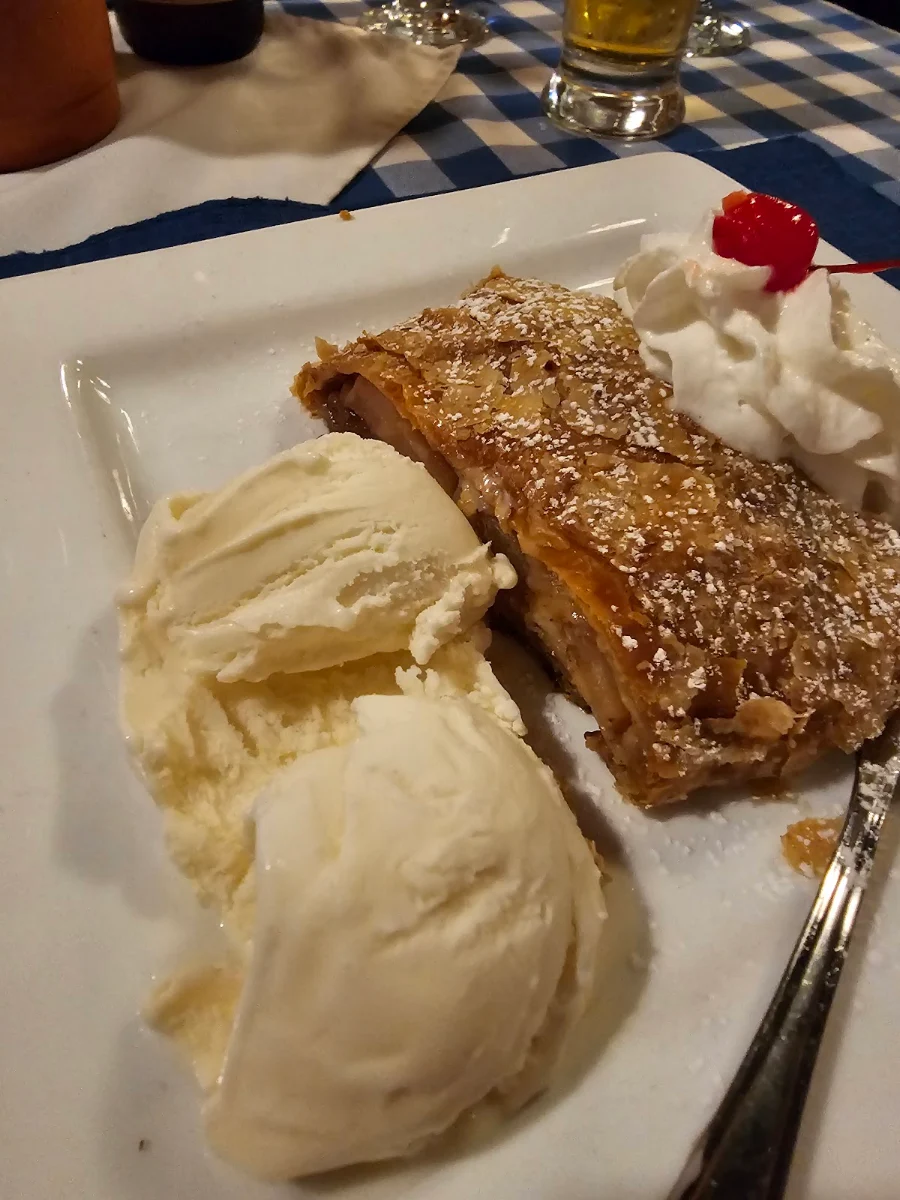 Apple and Raisin Strudel, Little Bavaria Restaurant