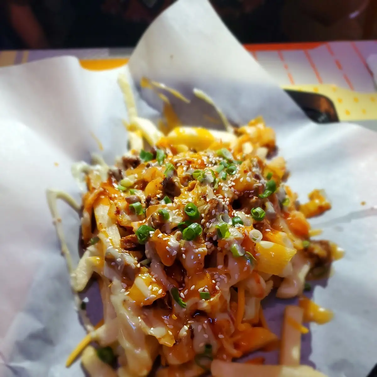 Kimchi Fries with Cheese