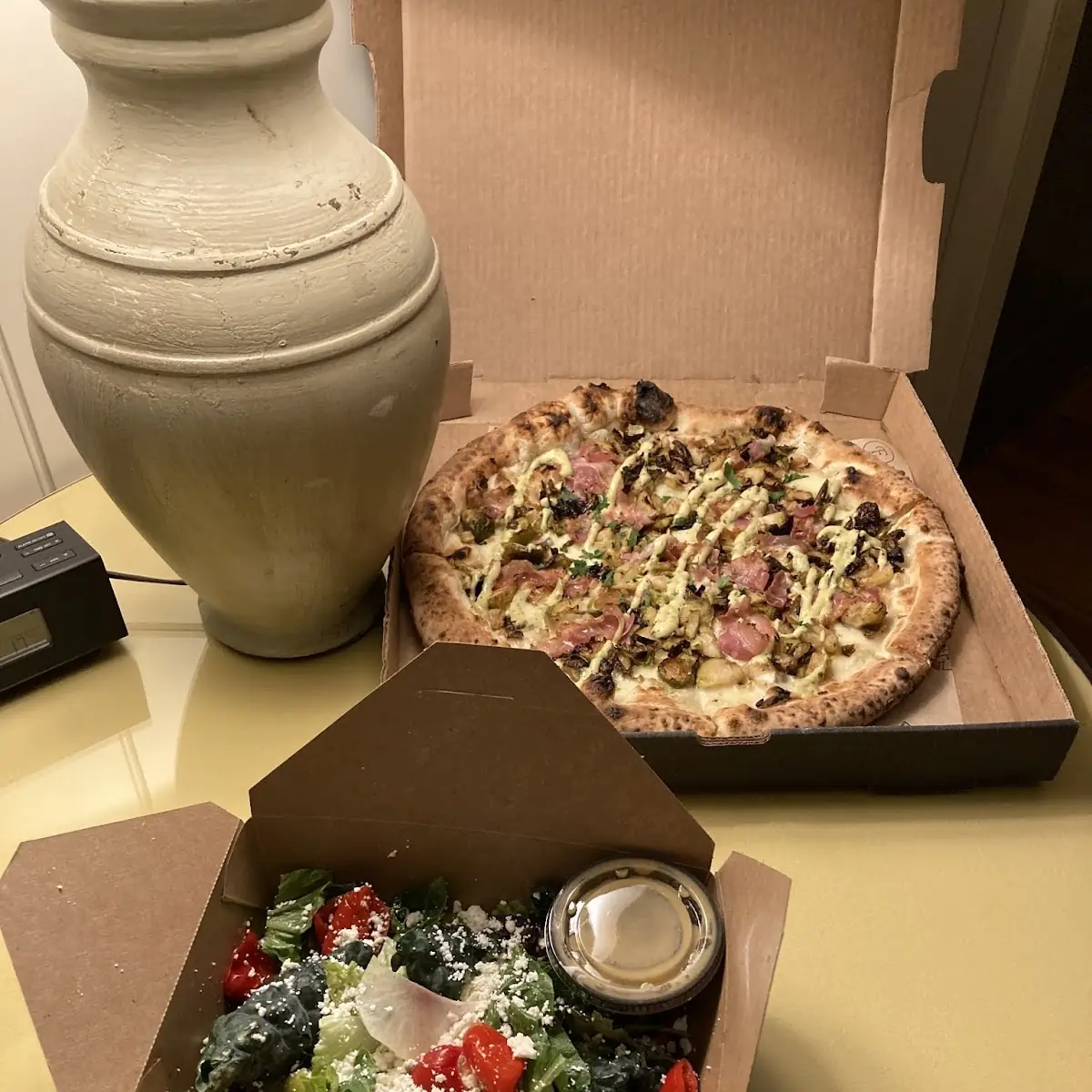Pizza and Salad