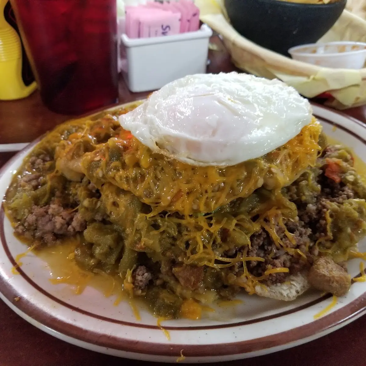 Open-Face Chile Burger