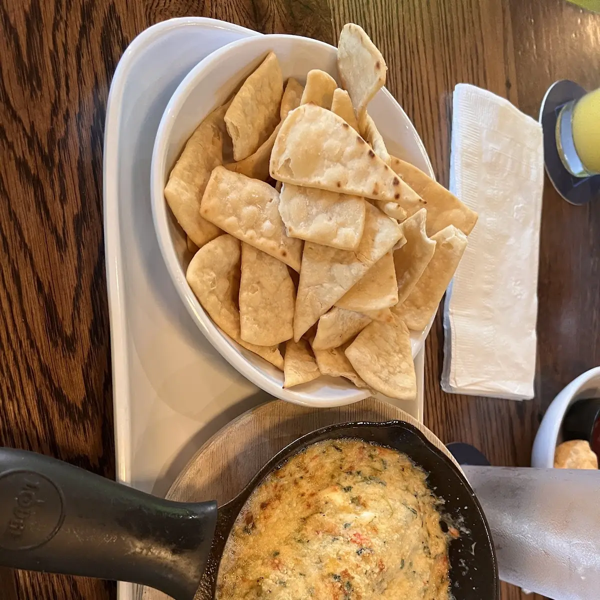 Cast Iron Spinach and Artichoke Dip