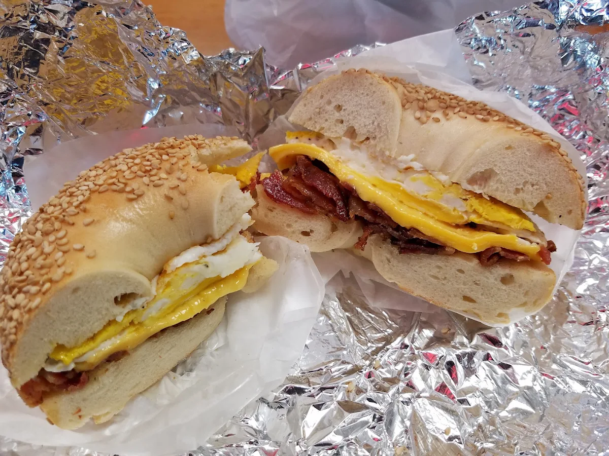 Bacon Egg Cheese on Sesame Bagel