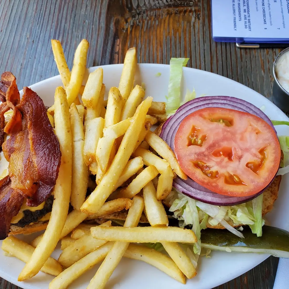 Bacon Cheeseburger and Fries