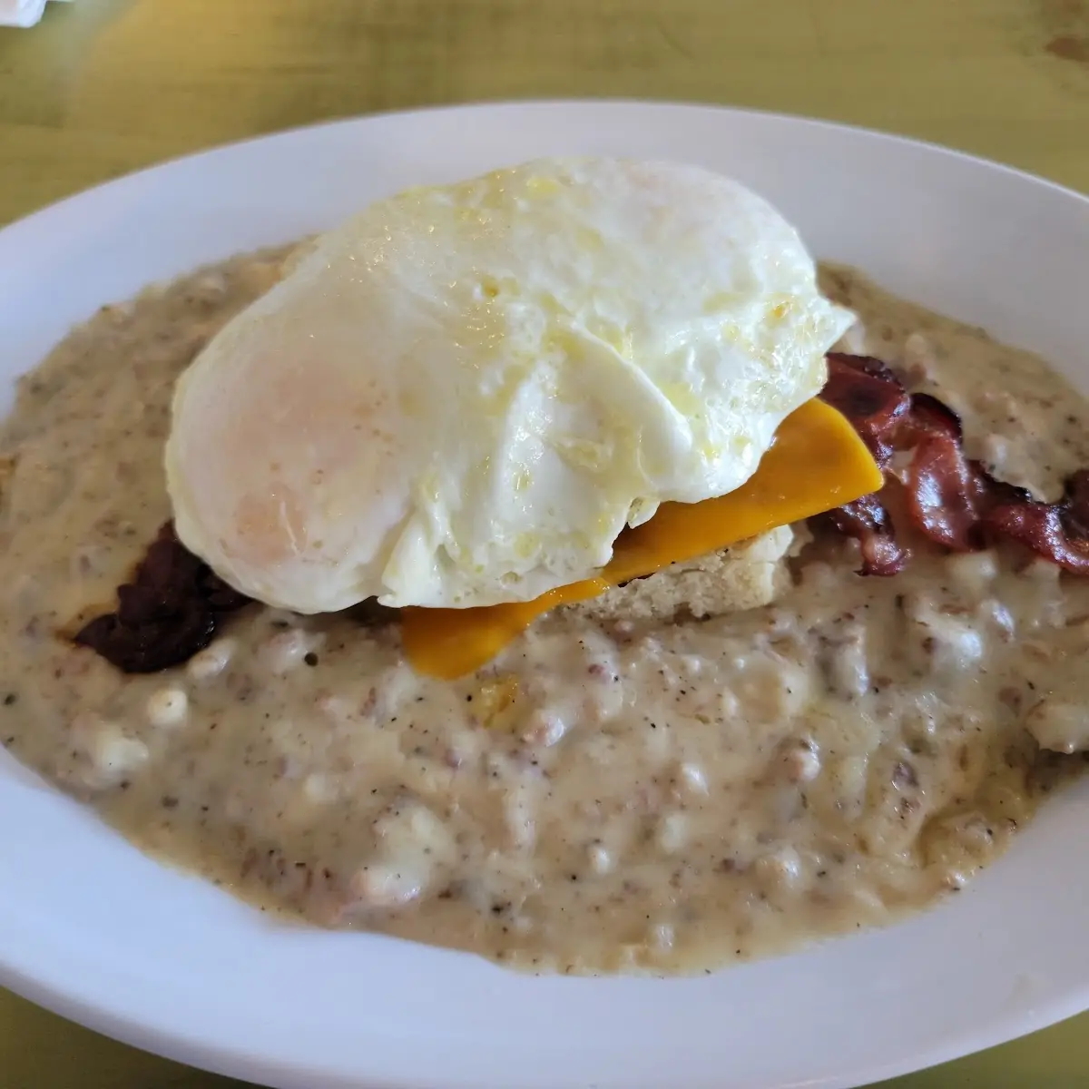 Biscuits & Gravy with Eggs