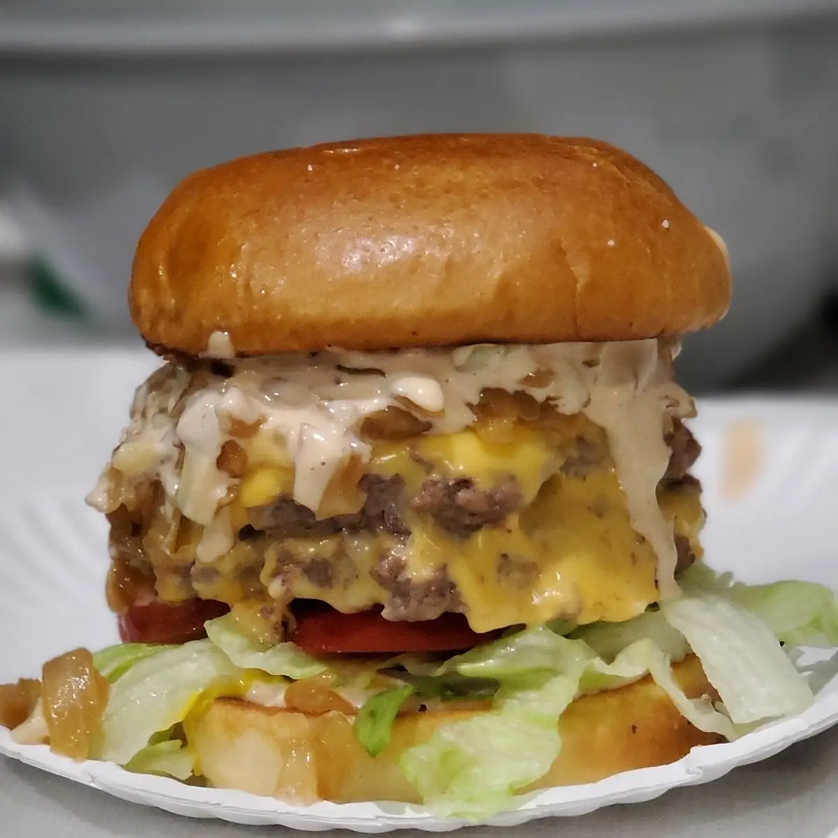 Mikes Custom Double Cheeseburger