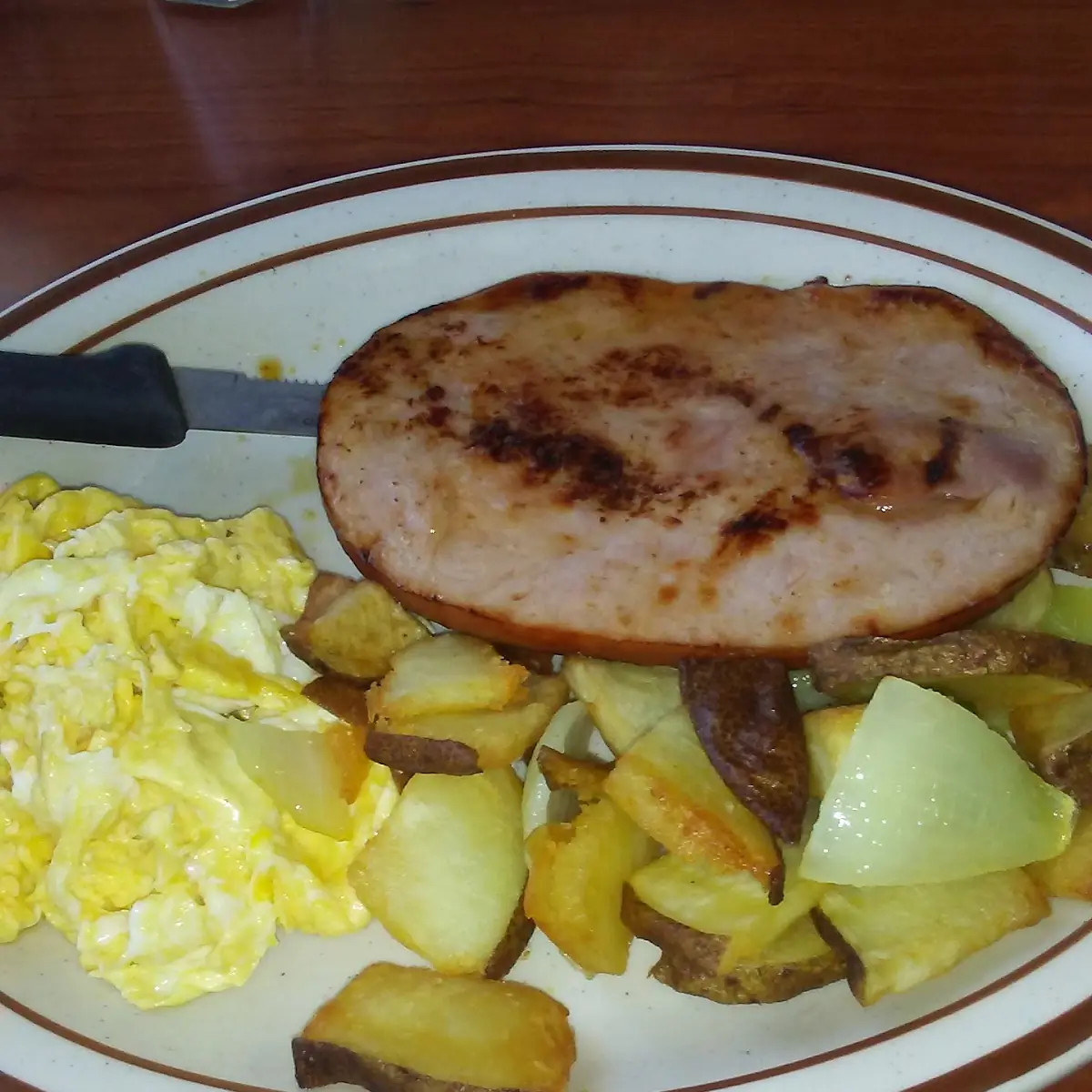 Ham Eggs and Country Potatoes