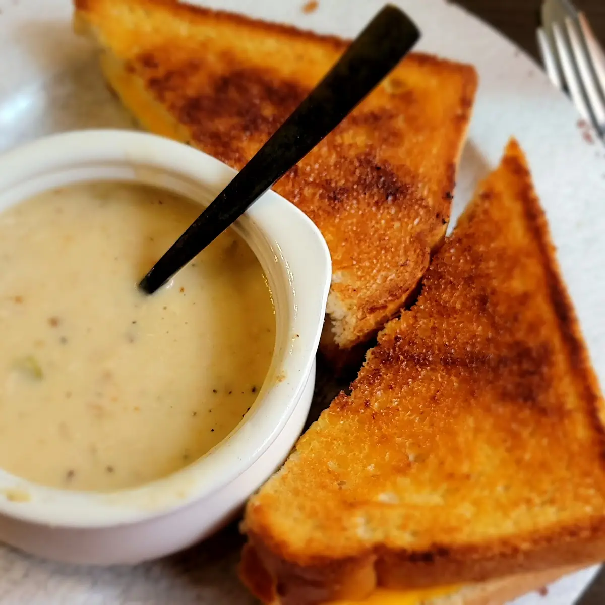 Grilled Cheese and Chicken with Vegetables the Day's Special