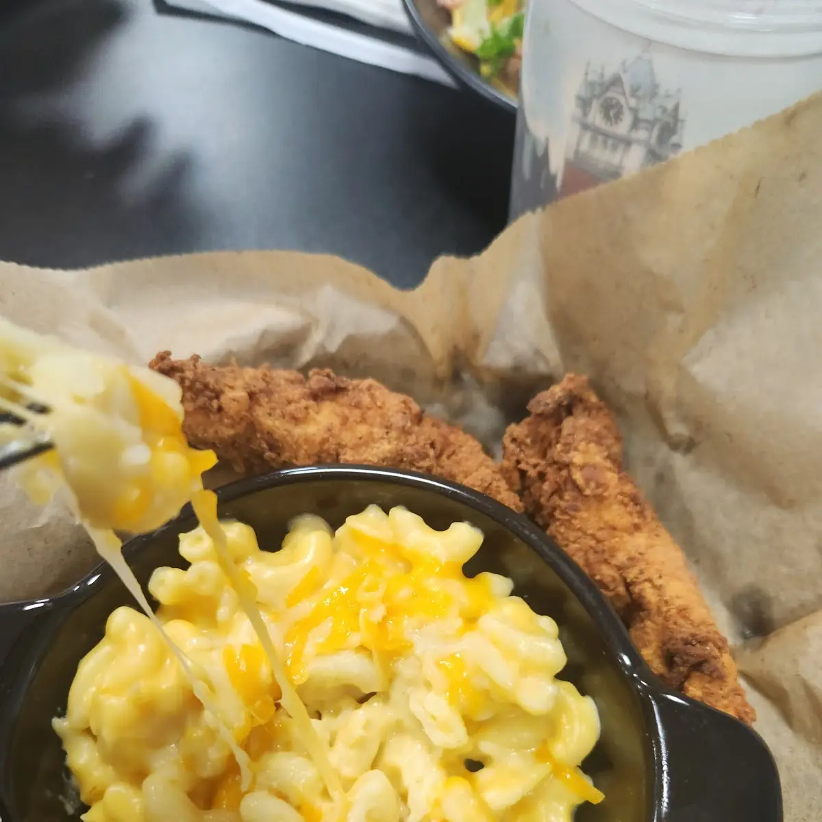 Chicken Tenders with Mac & Cheese
