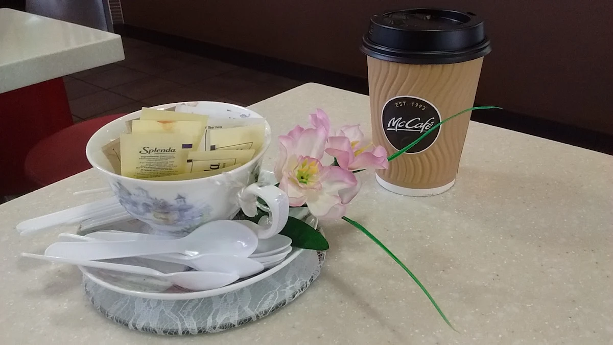 Table Decorations, McDonald's Ayr