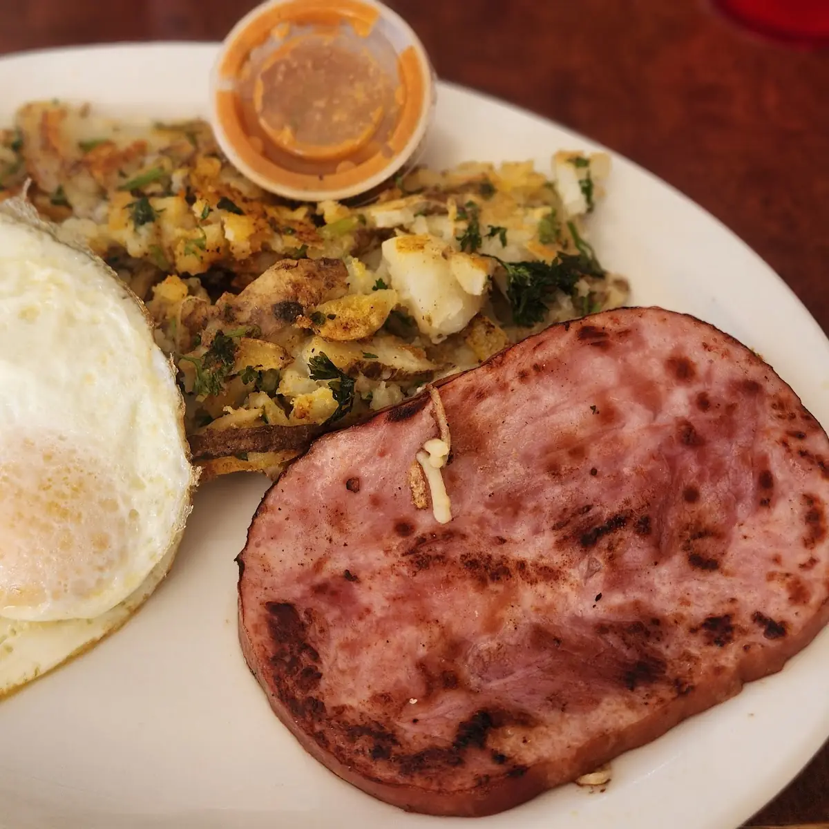 Ham Steak & Eggs