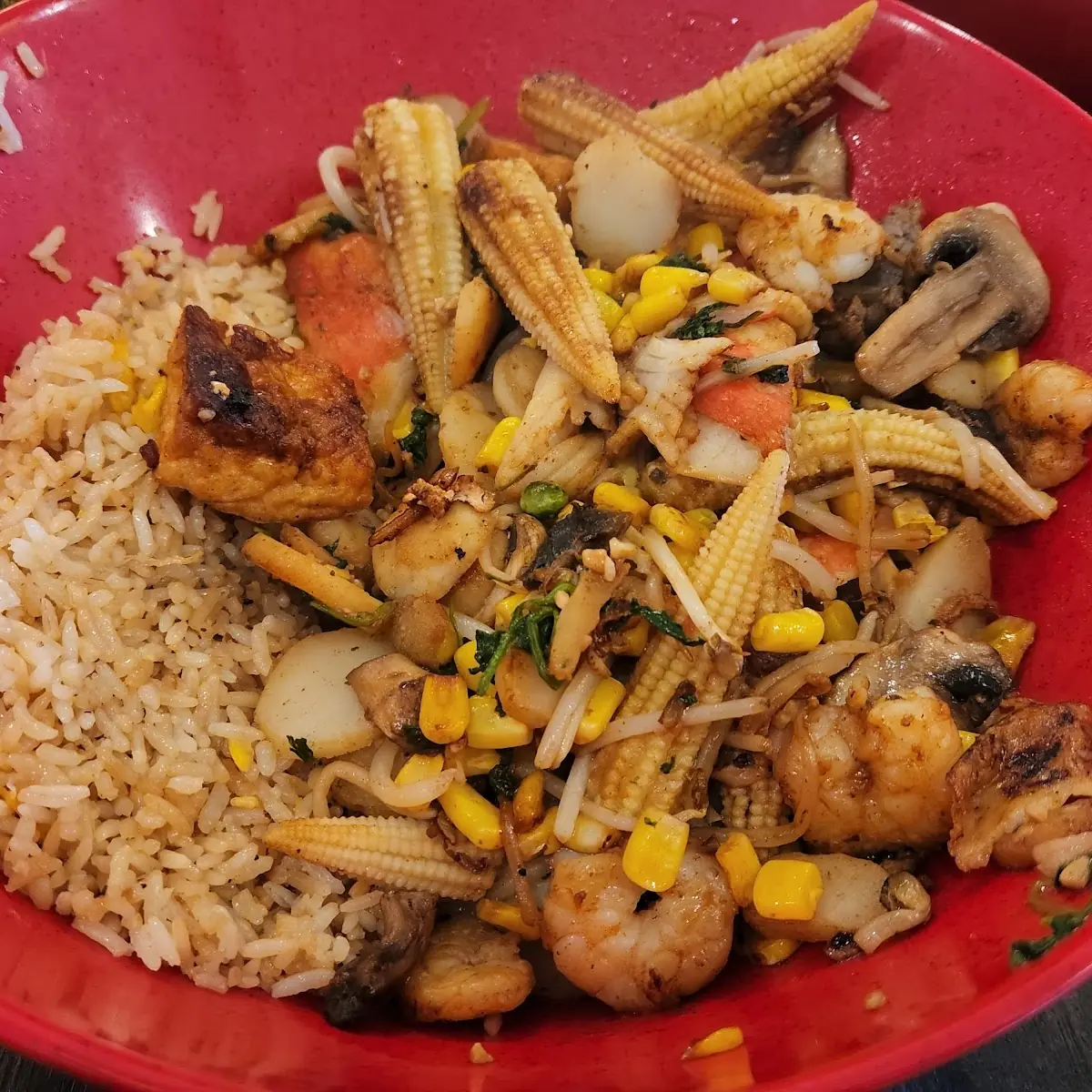 Mongolian Beef with Veggies and Fried Rice