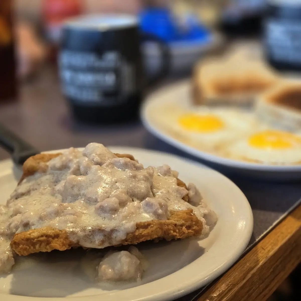 Country Fried Steak and Eggs