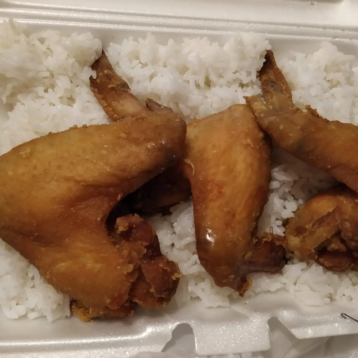 Chicken Wings and White Rice