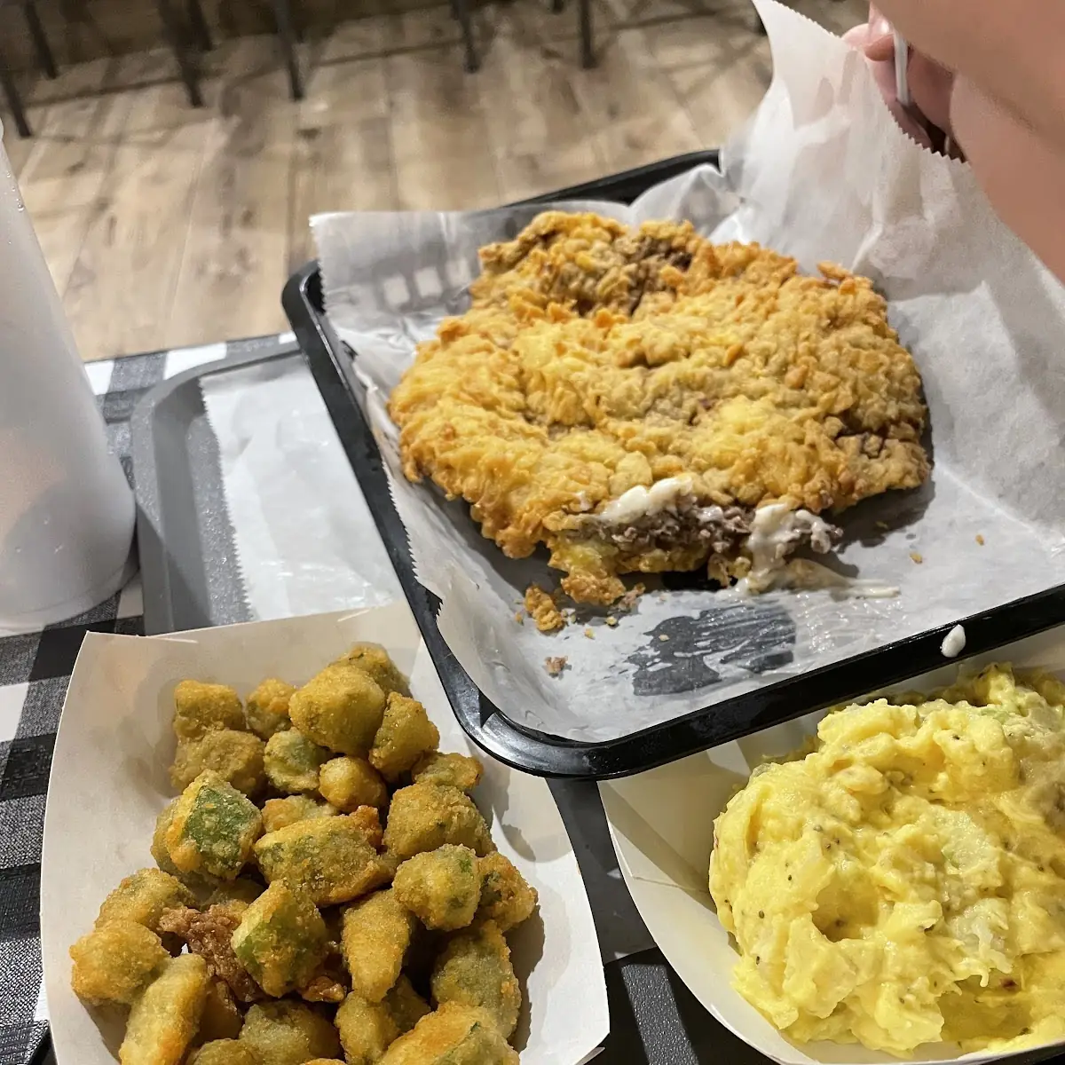 Chicken Fried Steak Fried Okra