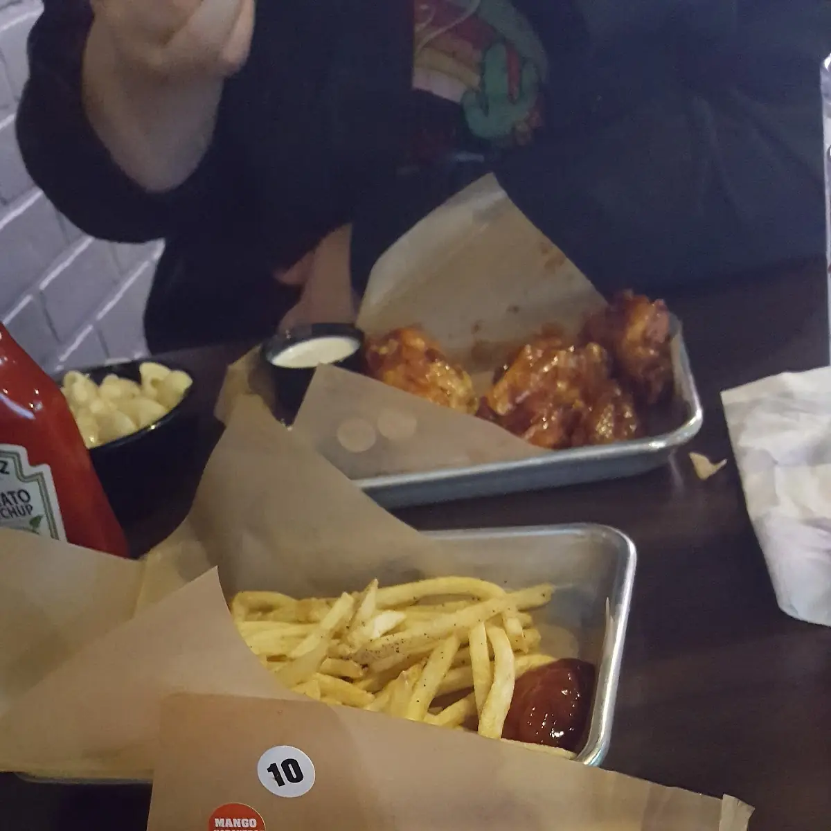 Mango Habanero Wings and Fries