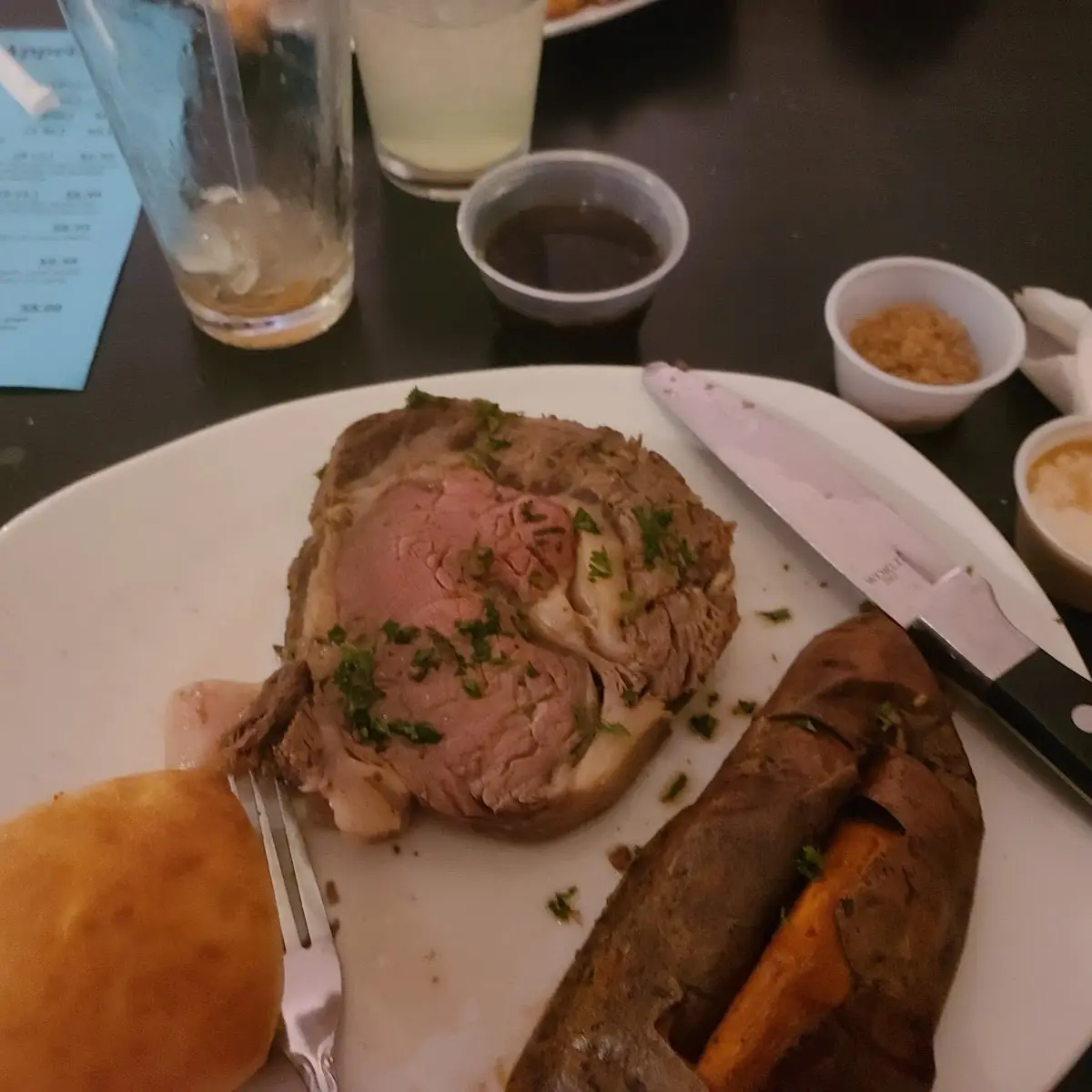 Prime Rib with Sweet Potato