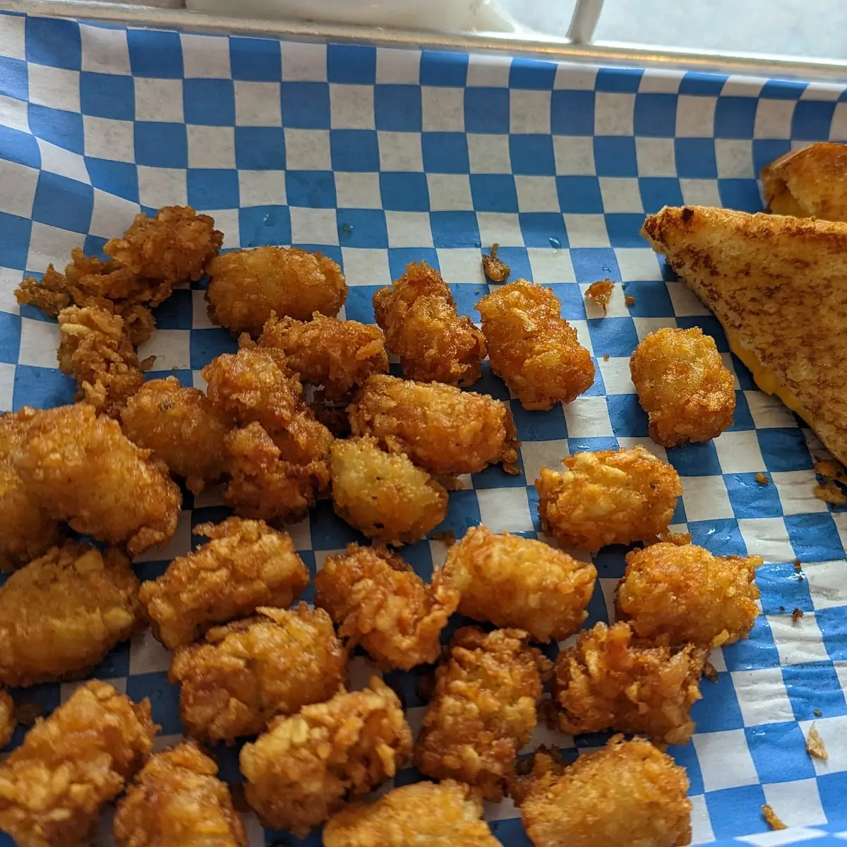 Grilled Cheese with Tater Tots