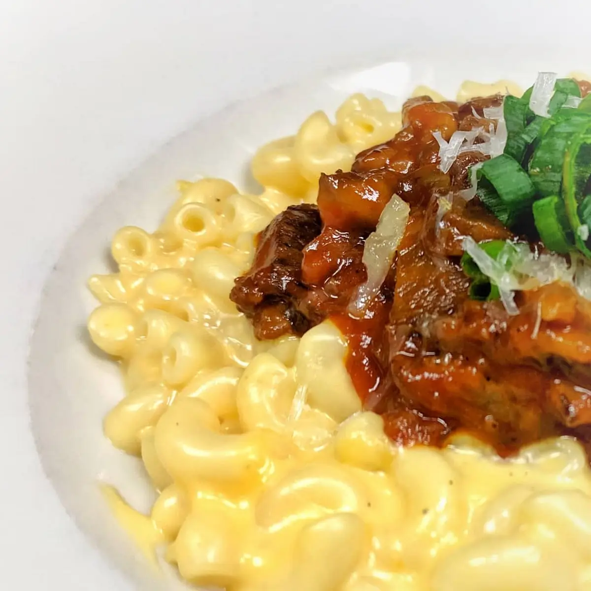 BBQ Braised Short Rib with House Made Mac and Cheese