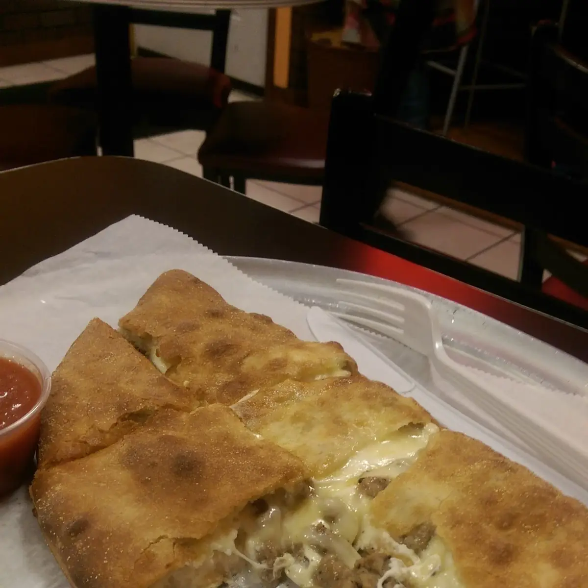 Calzone Chicken Alfredo