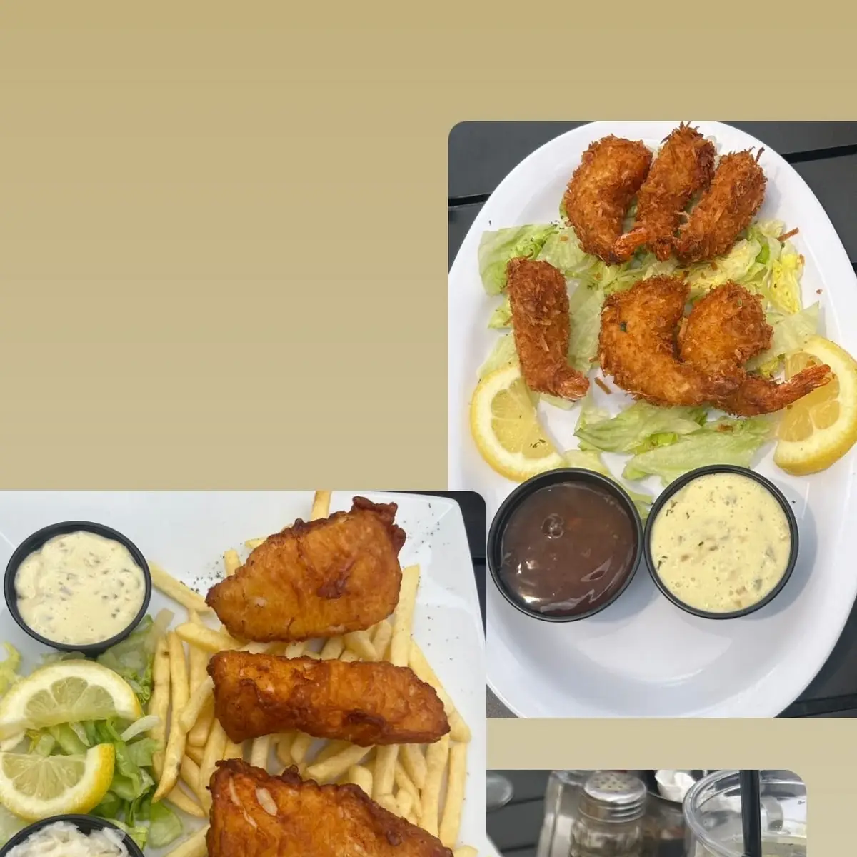 Fish and Chips Coconut Shrimp