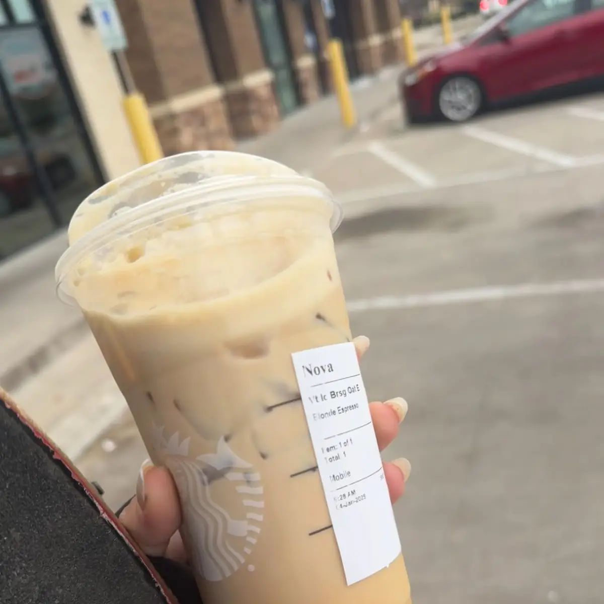 Iced Starbucks Blonde Vanilla Latte