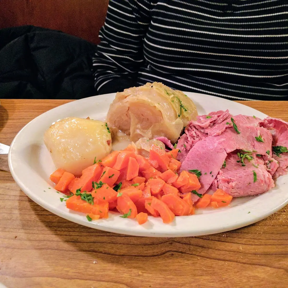 Cabbage and Corned Beef Dinner