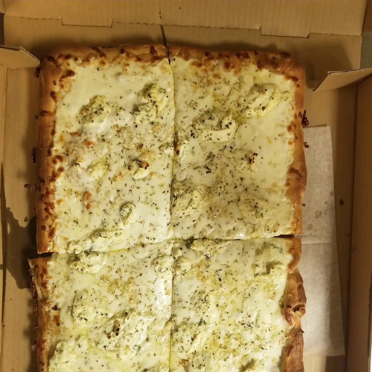 White Sicilian Pizza