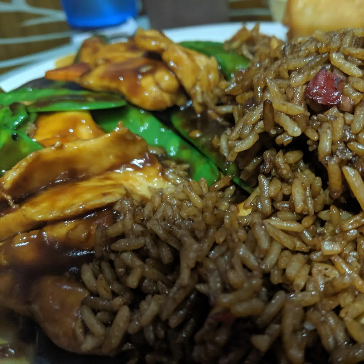 Szechuan Chicken and Fried Rice