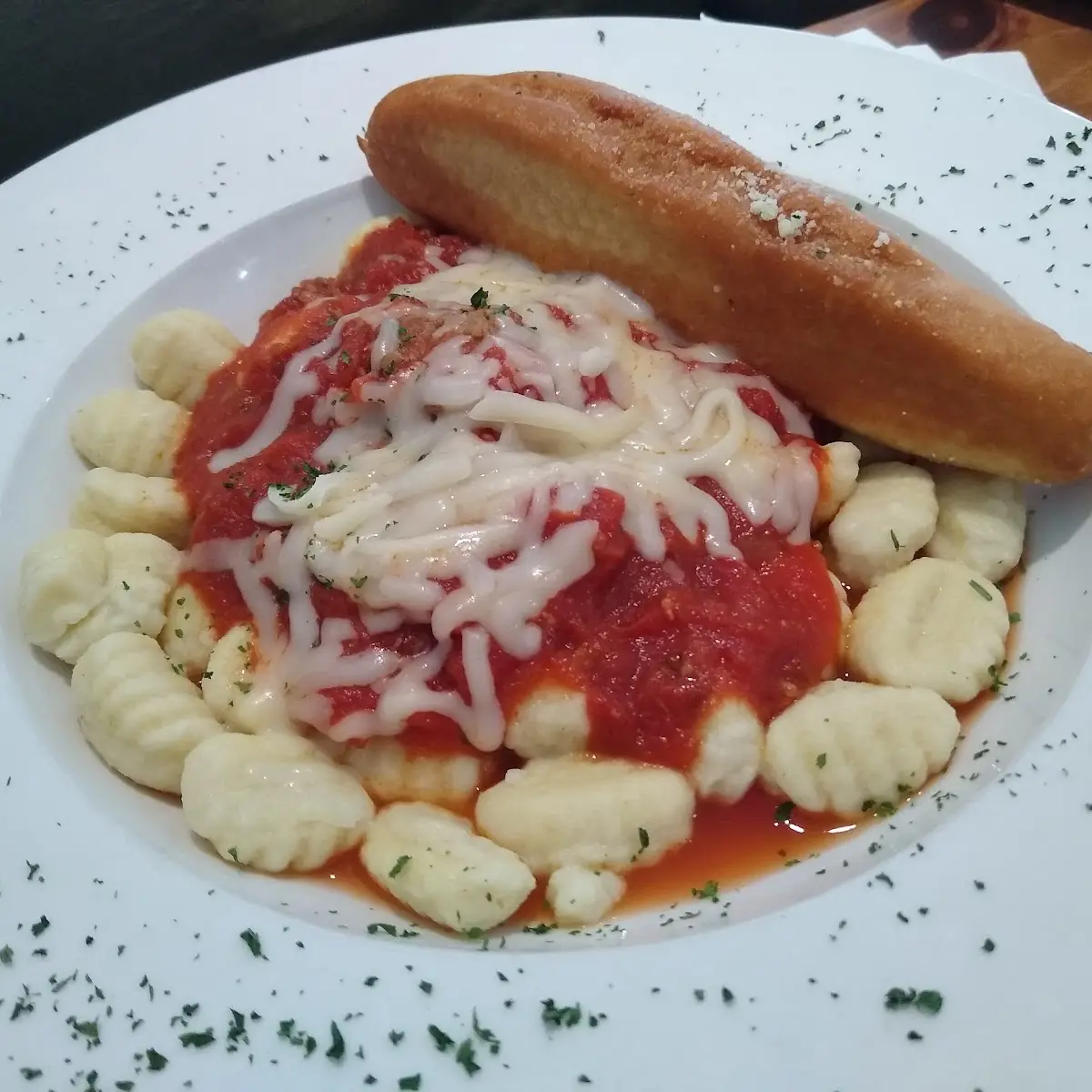 Gnocchi in Spaghetti Sauce