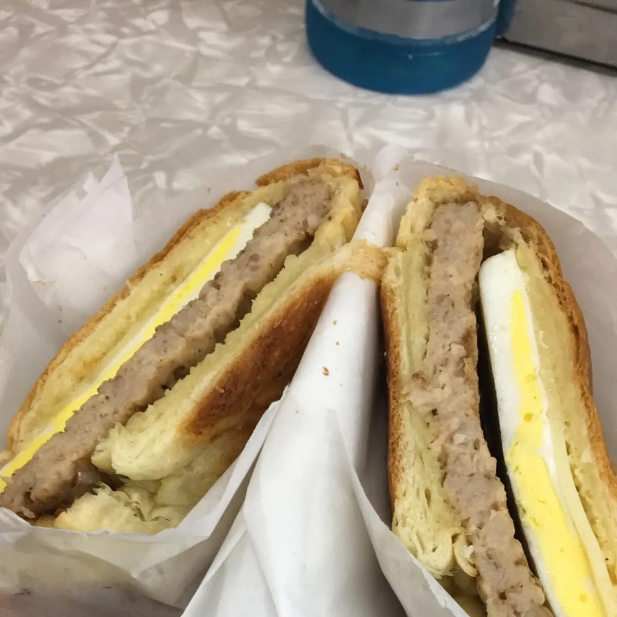 Sausage Egg and Cheese Croissant