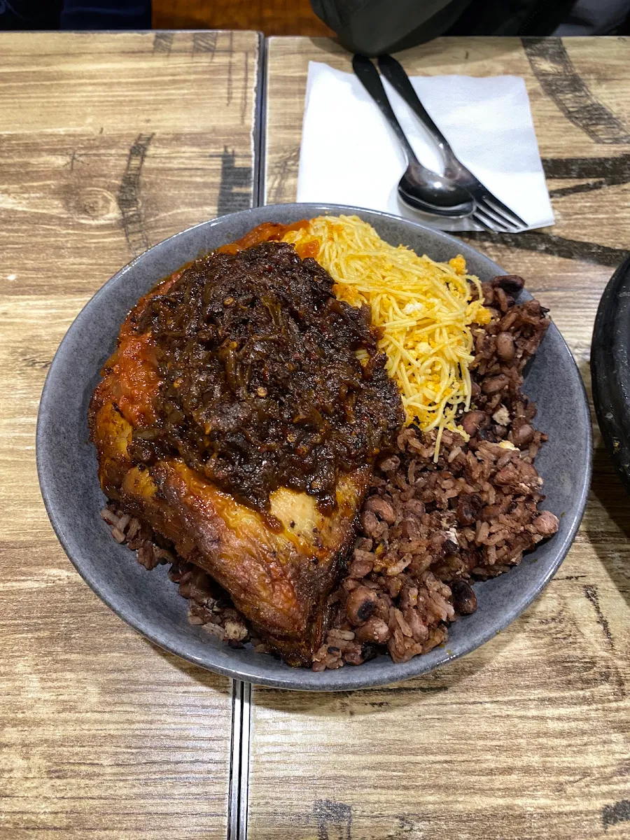 Fish with Waakye Combo